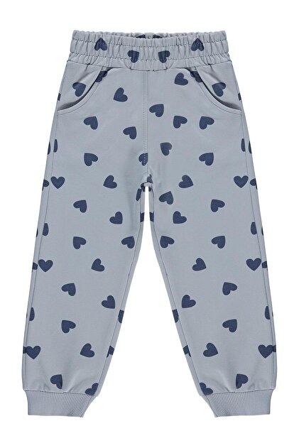 Heart Patterned Sweatpants for 2-5 Years Old - Blue