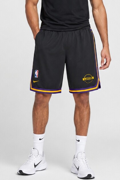 Los Angeles Lakers DNA 6 Woven Mens Basketball Short Erkek Basketbol Şortu Siyah
