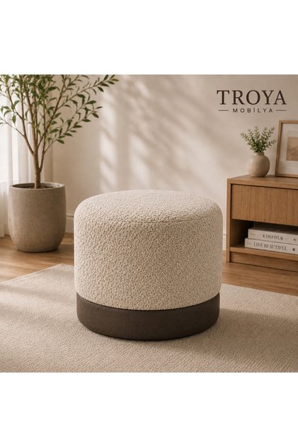 Troya COZY yuvarlak puf