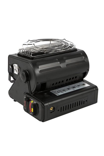 Aragaz camping, portabil, Micul Fermier, 2 in 1, incalzitor, 1.3 kW, un arzator, aprindere piezo-electrica, 29x24x27 cm
