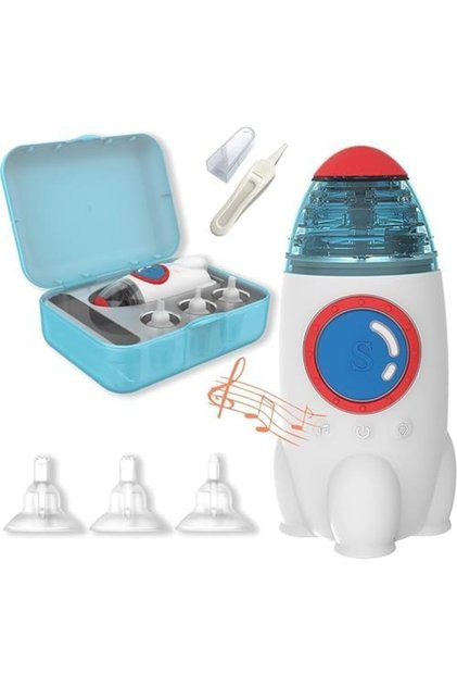 Electric Nasal Suction Device for Children , Household Nasal Cleaner,Safe and Hygienic, Gentle & Effective Nasal Cleaning , for Babies, Toddlers, and Adults, White
