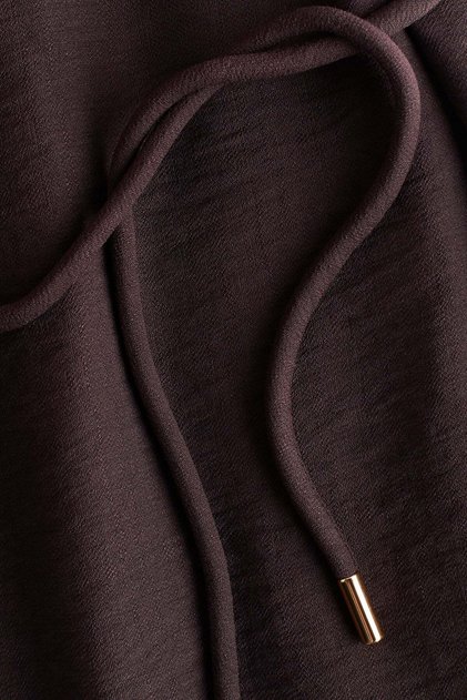 Tie-detail tunic dress