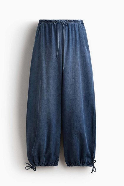 MAMA Balloon-leg denim trousers