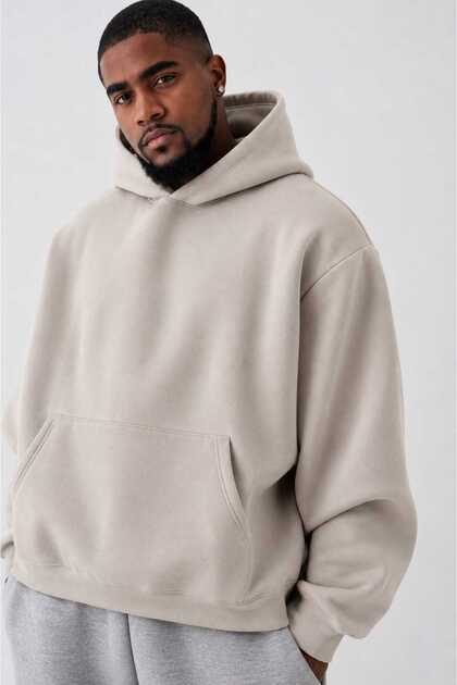 3 Yarn Combed Cotton Plus Size Unisex Sweatshirt Mw4