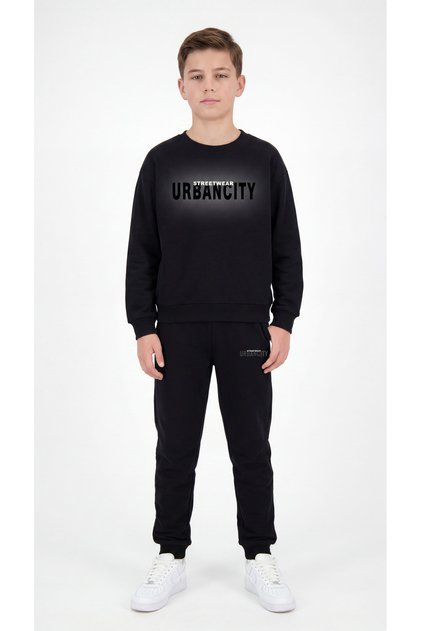 Streetwear Urbancity Printed Boys' Top and Bottom Tracksuit Set