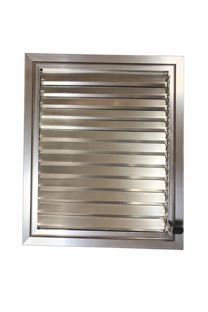 Silver Anodized Aluminum Surface Grille Bathroom Wc Louver Ventilation 70X70