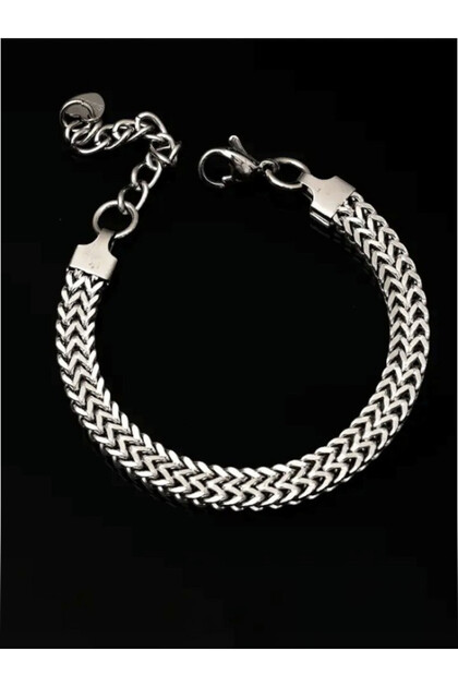 Unisex Stainless Steel Tarnish-Resistant Thick Chain Bracelet
