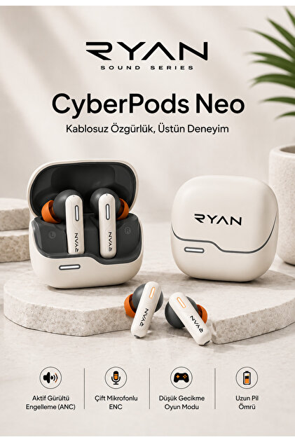 Kablosuz Bluetooth Kulaklık ANC Gürültü Engelleyici 4 Mikrofon ENC Düşük Gecikme Oyun Modu
