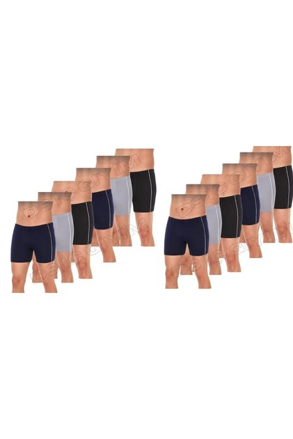 106, 107, 108, Men's Modal Underwear Black, Gray, Navy Blue, Boxer 12 Pieces