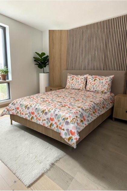 Karnaval Aquarelle 100% Cotton Ranforce Duvet Cover Set – Double Size, Limited Edition
