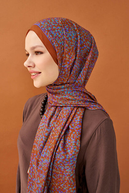 Lorena - Riva Shawl Tencel Secret Garden Dark Orange - 510003 - 11