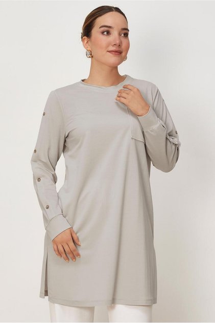 Button-Detail Tunic 46728