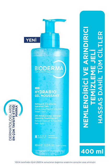 Hydrabio foaming gel moisturizing and purifying face and body cleansing gel for all skin 400 ml