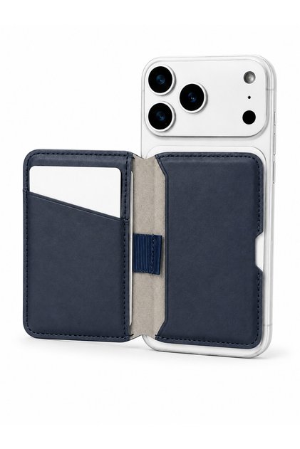Rotex Navy Blue Magnetic Adhesive Magnetic Card Holder