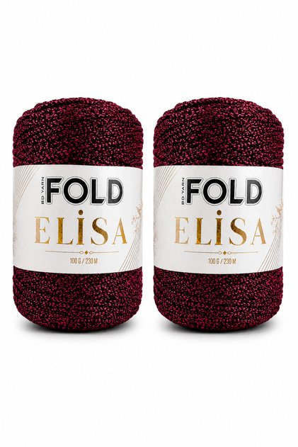 Elisa - 100% Sim 100 Gr 230 Mt 2 Pieces Knitting Yarn Bag Yarn Burs Bag Supla Yarn Night Yarn