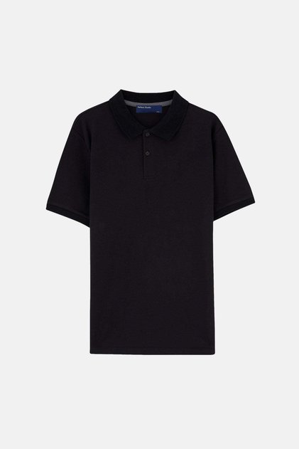 Basic Polo T-Shirt - Black