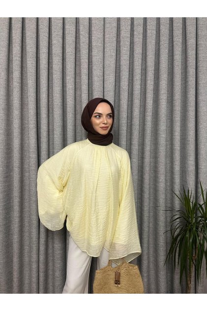 Sarı Bağcıklı Bluz