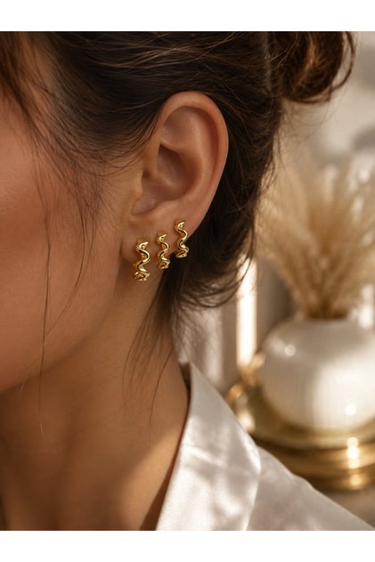 Zigzag takım küpe