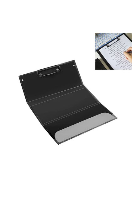 Clipboard pliabil în 3,metalic,pentru dosare medicale,articole birou,PP,negru