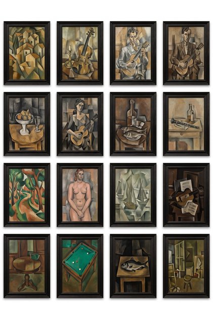 Georges Braque Works 16-Piece Sticker Set Laptop Notebook Agenda Sticker