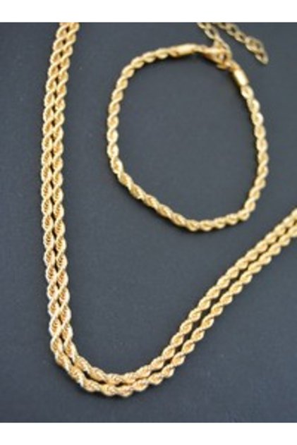 Jewelry set - gold color -