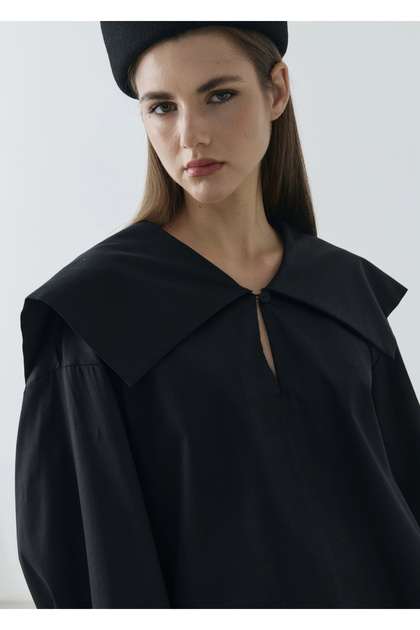 RUBY CAPE BLUZ SİYAH