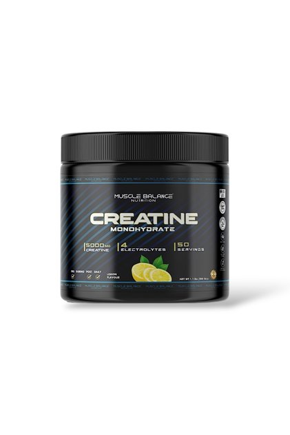 Creatine Monohydrate 500g 50 Servings Lemon
