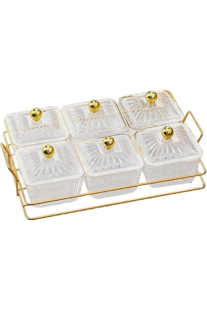 Nut and Candy Serving Platter, Divided Snack Serving Bowls, Plastic Compartment Appetizer Food