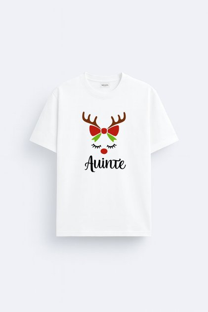 Aunt Auinte First New Year New Year's Eve Christmas Christmas Printed Family T-Shirt Combination