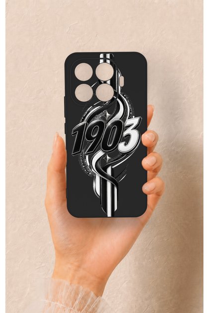 Mi 17t Pro 5g Compatible Black and White Ivy Pattern Silicone Case