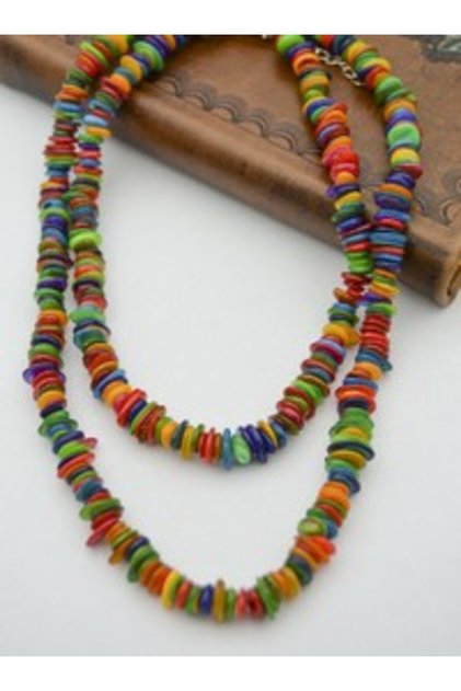 Stone Necklace - Multicolored -