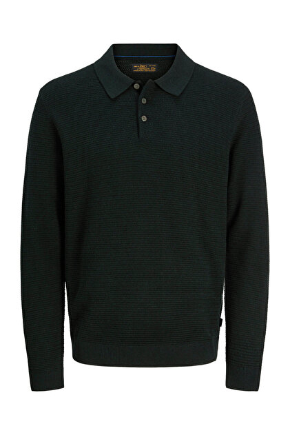 JPRBLURILEY KNIT POLO LS