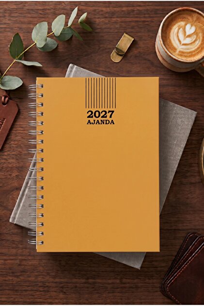 Medium Size Spiral Daily Planner 2027 Lined 17X24