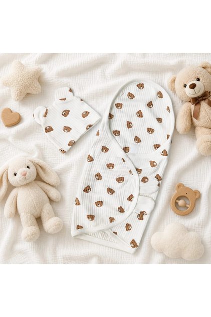 Bereted Baby Swaddle with Ears
