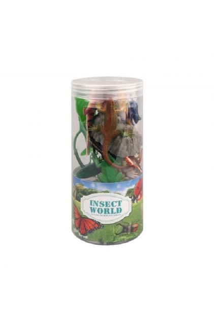 Set figurine reptile KZ956-010E, 14 piese, aprox. 7 cm, în tub transparent