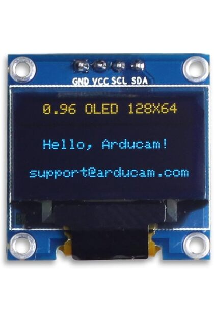 0.96 Inch OLED Module 12864 128x64 Yellow Blue SSD1306 Driver I2C Serial Self-Luminous Dis