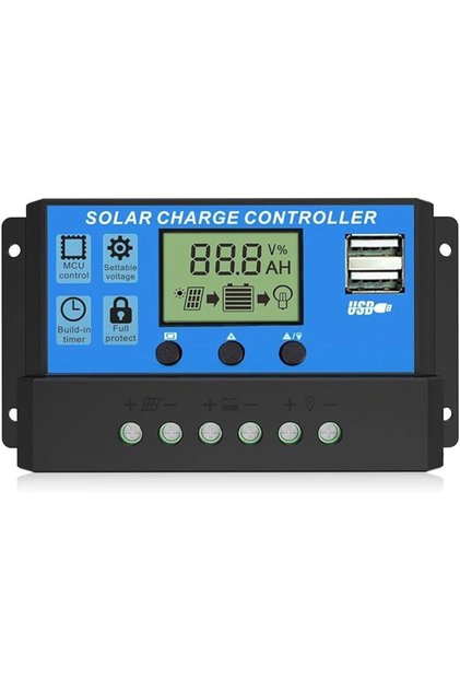 Solar Charge Controller, Charge Controllers for Solar Panels, PWM Solar Panel Regulator with Adjusta