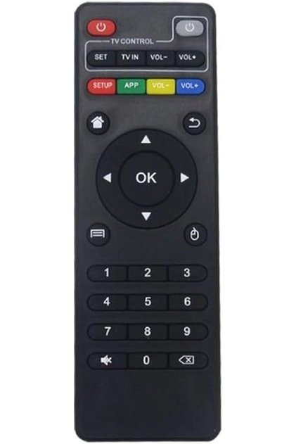 جهاز تحكم عن بعد بديل بالأشعة تحت الحمراء لأجهزة أندرويد تي في بوكس H96 MAX/V88/MXQ/TX6/T95X/T95Z Plus/TX3 X96 Mini Bla