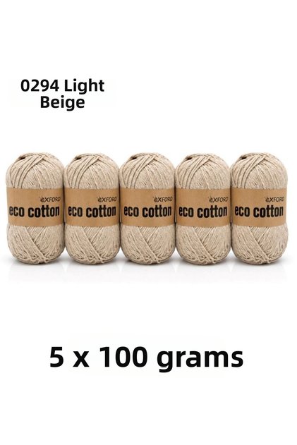 5 Pack Eco Cotton 100Gr-200M No:0294 Light Beige