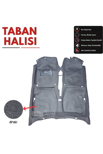 TOYOTA COROLLA 101 KASA-TERRA 93-01 TABAN HALISI GRİ