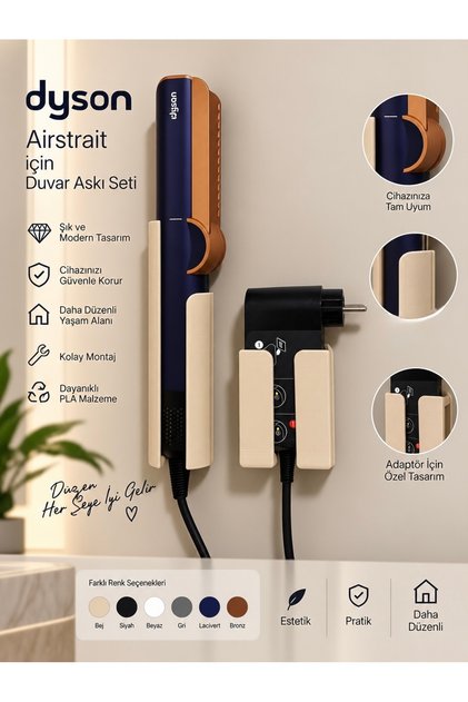 Dyson Airstrait Uyumlu Stand Tutucu (SADECE STANDLAR GÖNDERİLİR)