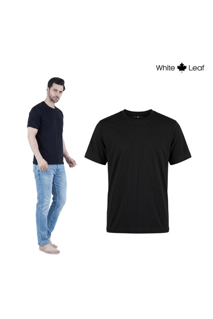Men's Round Neck T-Shirt 1 Piece – 100% Combed Cotton Comfortable Casual Wear