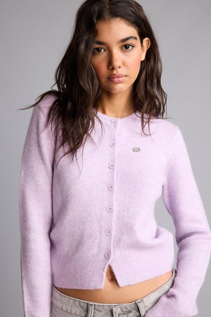 Slim Fit Crew Neck Buttoned Soft Fabric Cardigan E8236Ax26Au