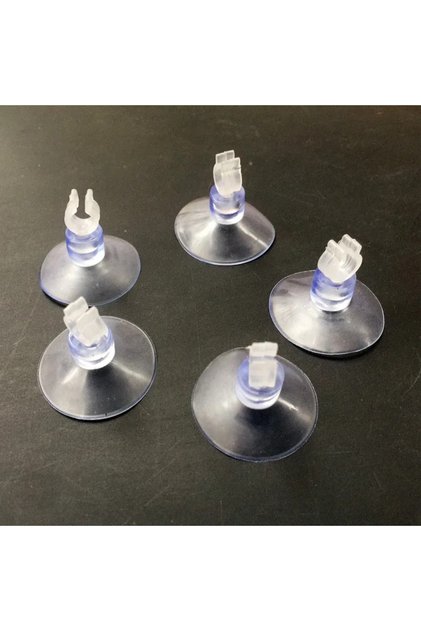 Transparent 5pcs 5pcs/10pcs Rubber Aquarium Fish Tank Suction Cup Holders for Air Hose Tube Oxygen P