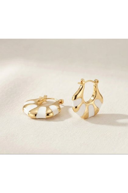 Anti-Tarnish Steel Enamel Bag Model Women's Earrings