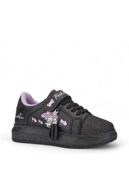 Kuromi̇ Girls' Silvery Sneaker — Black