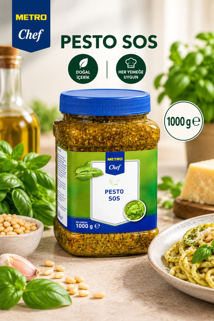 Pesto 1 Kg - Fesleğenli Makarna ve Pizza Sosu