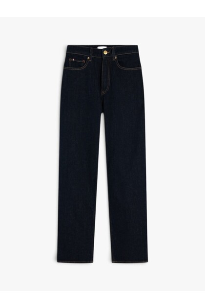 TAPERED RINSE HW ANKLE Kadın Mavi Denim Pantolon - WW0WW50966