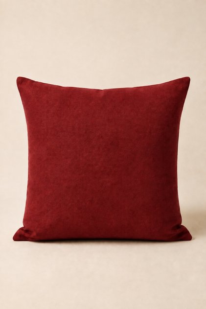 Barcelona Throw Pillow Cover Claret Red