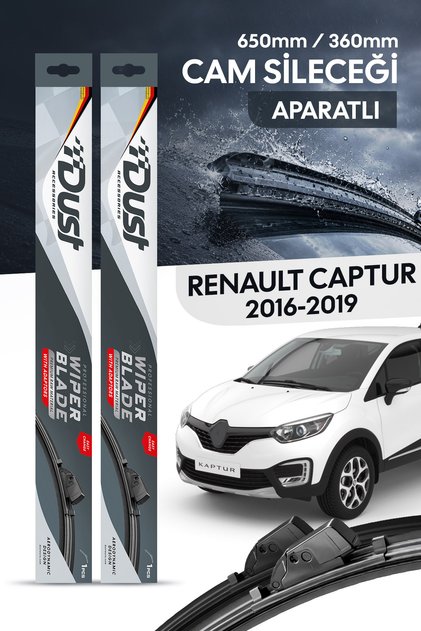 Renault Captur 2016-2019 Uyumlu Silecek Takımı 650MM/360MM S19